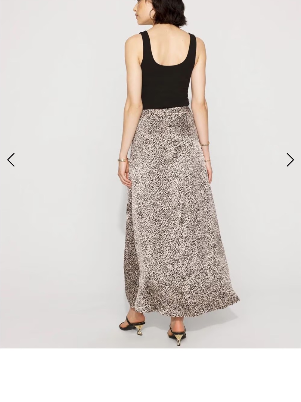 White House Black Market Black and White Leopard Print Maxi Skirt - Picture 2 of 10